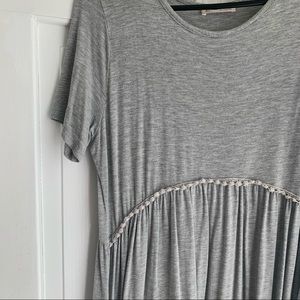 Mindy Mae Gray Midi Dress
